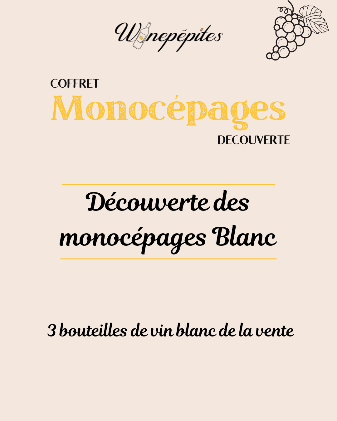 Découverte des Monocépages Blanc